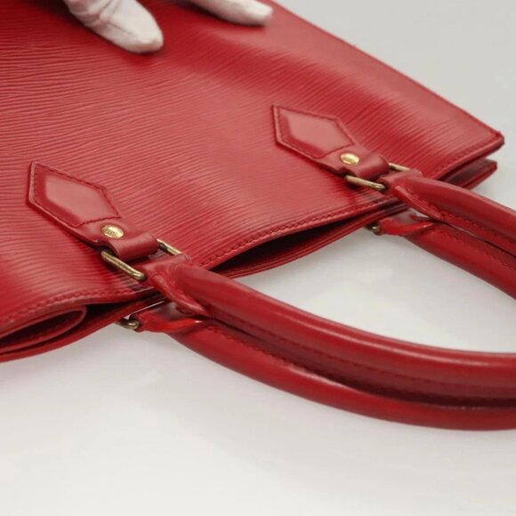 LOUIS VUITTON Epi Sac Plat PM Hand Bag Red - Picture 7 of 15